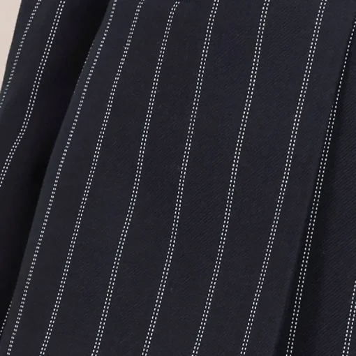 Grace Wool Pinstripe Blazer Black<Studio Heijne Fashion