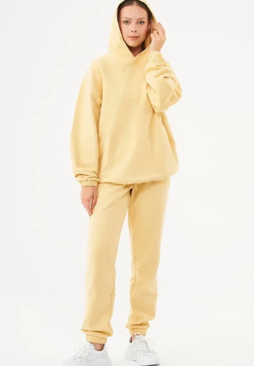 Hande Soft Touch Oversize Organic Cotton Hoodie Soft Yellow<ORGANICATION Hot