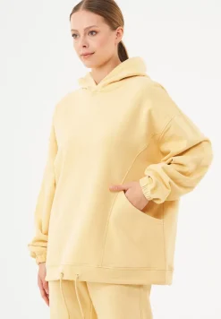 Hande Soft Touch Oversize Organic Cotton Hoodie Soft Yellow<ORGANICATION Hot
