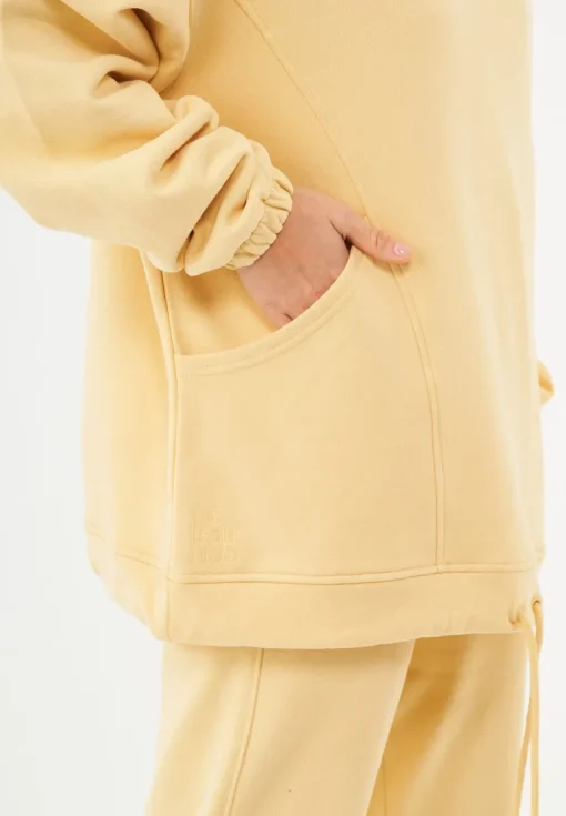 Hande Soft Touch Oversize Organic Cotton Hoodie Soft Yellow<ORGANICATION Hot