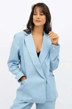 Havana Oversize Bleiseri Vaaleansininen<1 People Best Sale