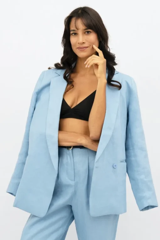 Havana Oversize Bleiseri Vaaleansininen<1 People Best Sale
