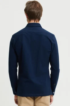 Hemmo Luomupuuvilla Jersey Kauluspaita Sininen<FRENN Discount