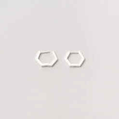 Hexagon Huggie Earring<fejn jewelry Hot