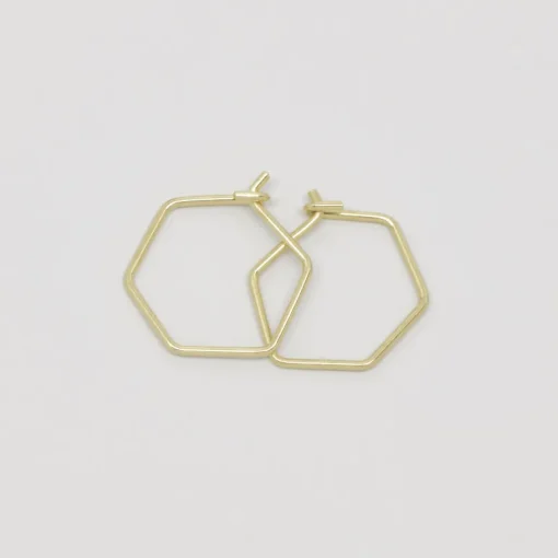 Hexagon Korvarengas<fejn jewelry Outlet