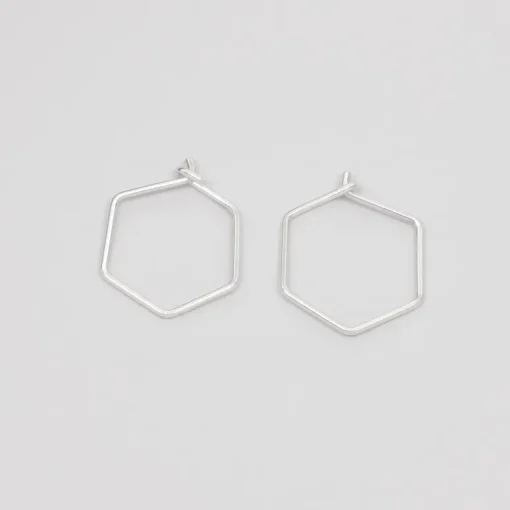 Hexagon Korvarengas<fejn jewelry Outlet