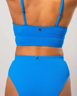 High Cut Bikinialaosa Turkoosinsininen Rib<UNDERSTATEMENT Cheap
