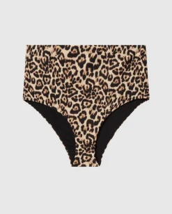 Highwaist Bikini Briefs Leopard<UNDERSTATEMENT New