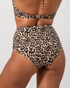 Highwaist Bikini Briefs Leopard<UNDERSTATEMENT New