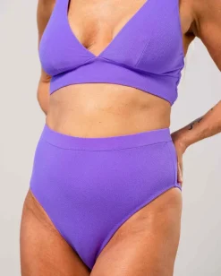 Highwaist Bikini Briefs Purple Rain<UNDERSTATEMENT Shop
