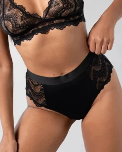 Highwaist Briefs Saboteur Black<UNDERSTATEMENT New
