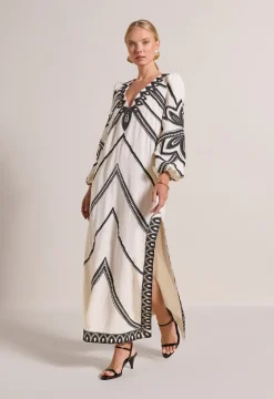 Hillary Kaftan Dress Antique White<Scarlett Poppies Cheap