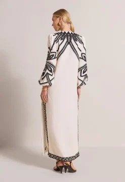 Hillary Kaftan Dress Antique White<Scarlett Poppies Cheap