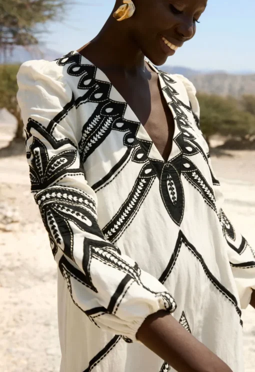 Hillary Kaftan Dress Antique White<Scarlett Poppies Cheap