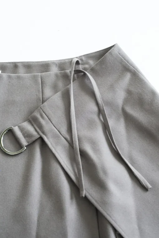 Houtskari Wrap Skirt Grey<niinmun Fashion