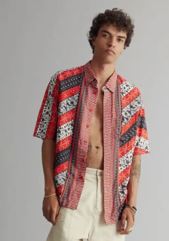 Hummingbird Shirt Poppy Red<KOMODO Outlet