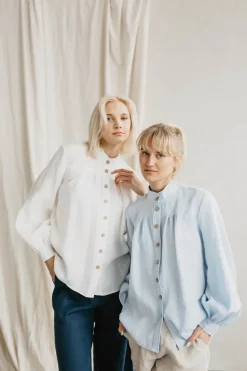 Indraja Linen Blouse<Laume linen Cheap