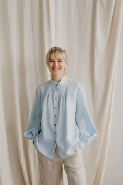 Indraja Linen Blouse<Laume linen Cheap