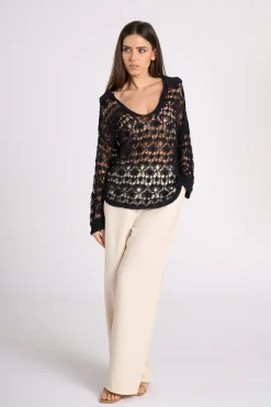 Ines Crochet Maxi Polo<TENNÉ Hot