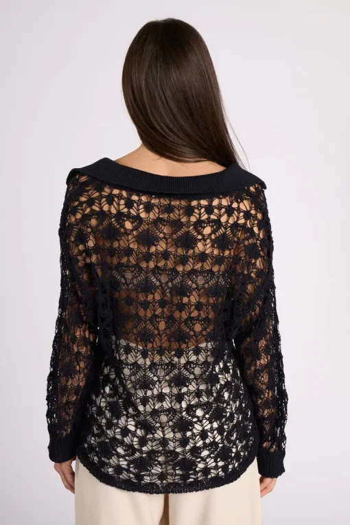 Ines Crochet Maxi Polo<TENNÉ Hot
