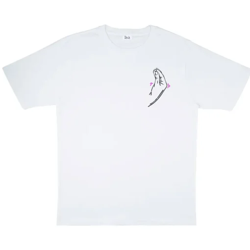 Italian Hand T-Paita Valkoinen<RAIZ Flash Sale