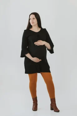 Äitiystunika kellohihat musta<Melli EcoDesign Cheap