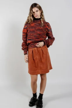 Itsuki Organic Cotton Corduroy Skirt Ginger<KOMODO Clearance