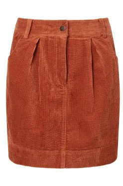 Itsuki Organic Cotton Corduroy Skirt Ginger<KOMODO Clearance