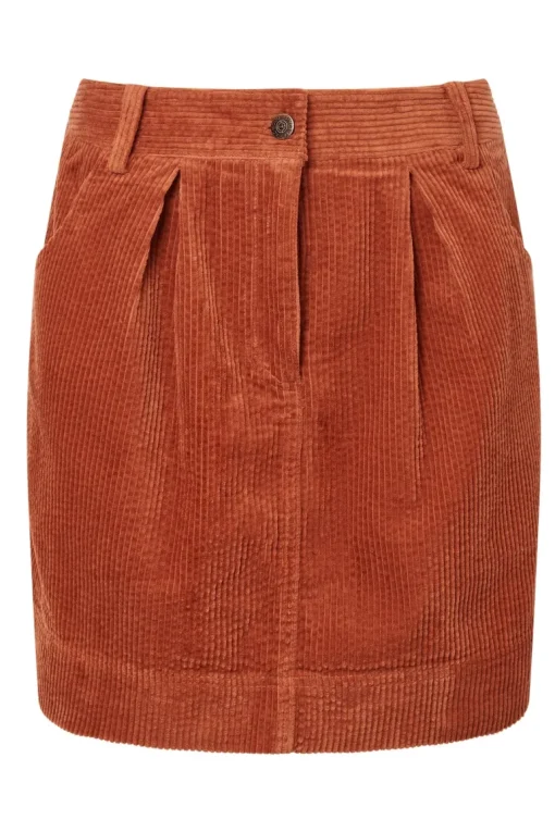 Itsuki Organic Cotton Corduroy Skirt Ginger<KOMODO Clearance