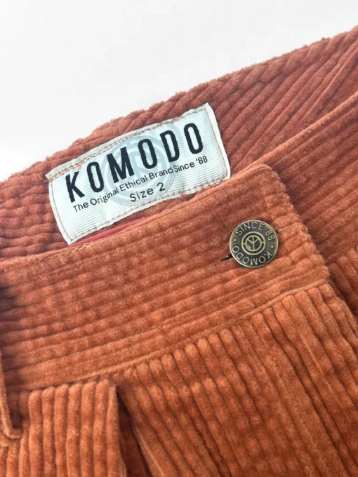 Itsuki Organic Cotton Corduroy Skirt Ginger<KOMODO Clearance