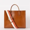 Jackie Classic Leather Bag Cognac Brown<O My Bag Best Sale