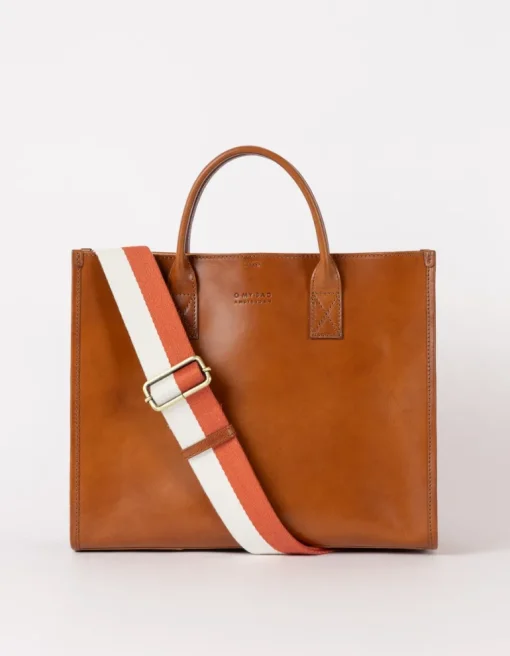 Jackie Classic Leather Bag Cognac Brown<O My Bag Best Sale