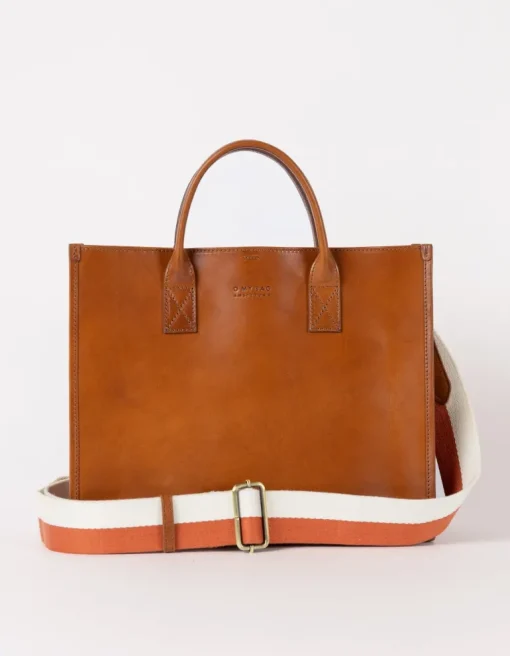 Jackie Classic Leather Bag Cognac Brown<O My Bag Best Sale
