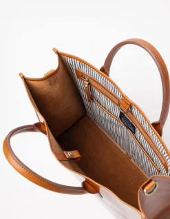 Jackie Classic Leather Bag Cognac Brown<O My Bag Best Sale