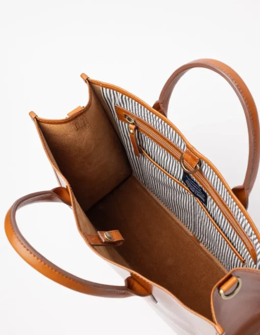 Jackie Classic Leather Bag Cognac Brown<O My Bag Best Sale