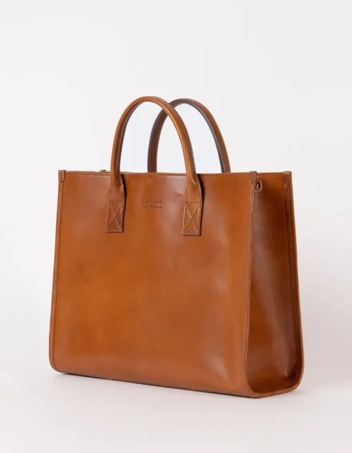 Jackie Classic Leather Bag Cognac Brown<O My Bag Best Sale