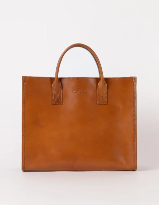 Jackie Classic Leather Bag Cognac Brown<O My Bag Best Sale
