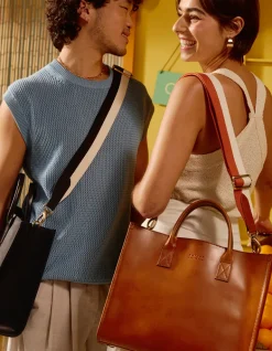 Jackie Classic Leather Bag Cognac Brown<O My Bag Best Sale