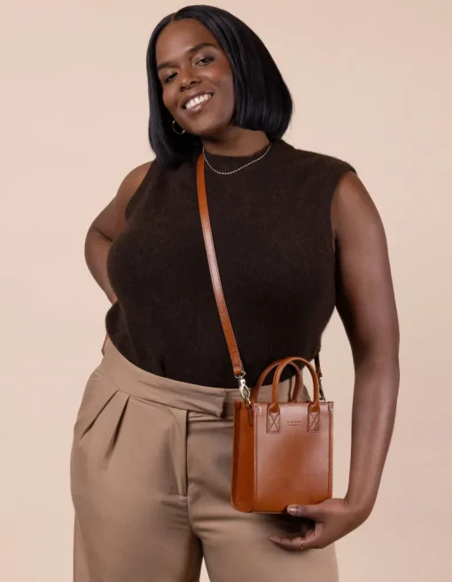 Jackie Classic Leather Mini Bag Cognac Brown<O My Bag Sale