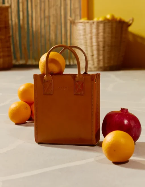 Jackie Classic Leather Mini Bag Cognac Brown<O My Bag Sale