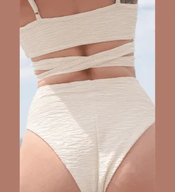 Jacquard Lin + Skyline High Bikini Set Cream<Anekdot Store