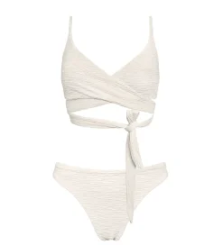 Jacquard Lin + Skyline Slim Bikini Set<Anekdot Sale