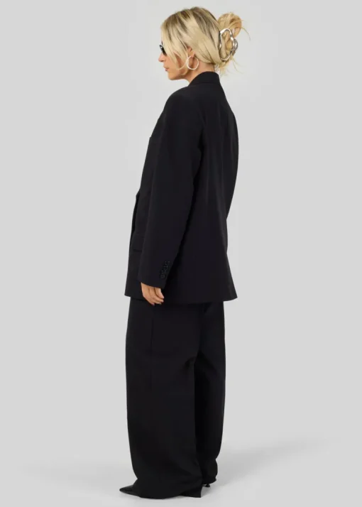 Jagger Double-Breasted Blazer Black<GUAJA. Best Sale