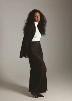 Jagger Double-Breasted Blazer Black<GUAJA. Best Sale