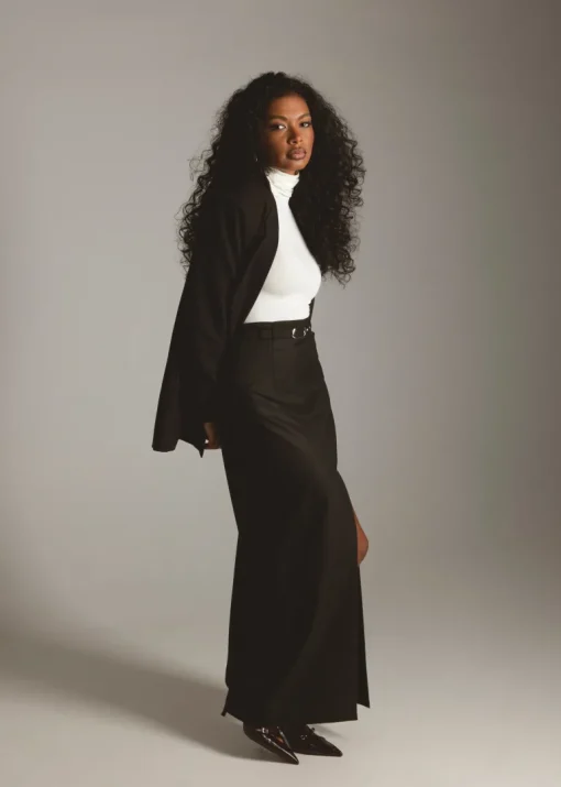 Jagger Double-Breasted Blazer Black<GUAJA. Best Sale
