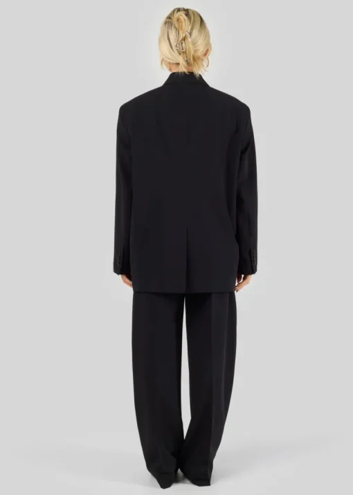 Jagger Double-Breasted Blazer Black<GUAJA. Best Sale