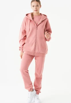 Jale Soft Touch Organic Cotton Sweat Jacket Blush<ORGANICATION Online
