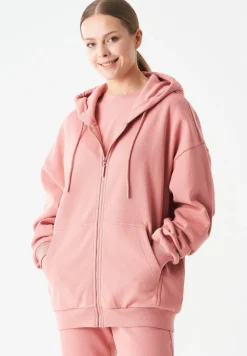 Jale Soft Touch Organic Cotton Sweat Jacket Blush<ORGANICATION Online
