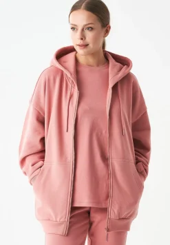 Jale Soft Touch Organic Cotton Sweat Jacket Blush<ORGANICATION Online