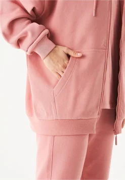 Jale Soft Touch Organic Cotton Sweat Jacket Blush<ORGANICATION Online
